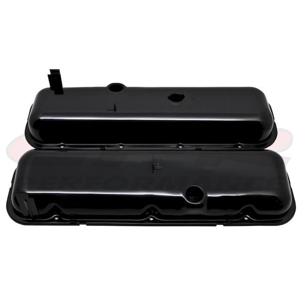 Cfr Performance CFR HZ-9503-1-C 1965-72 Chevy Big Block 396-427-454 Short Oem Style Steel Valve Covers W/ Dripper Ra HZ-9503-1-PBK - main